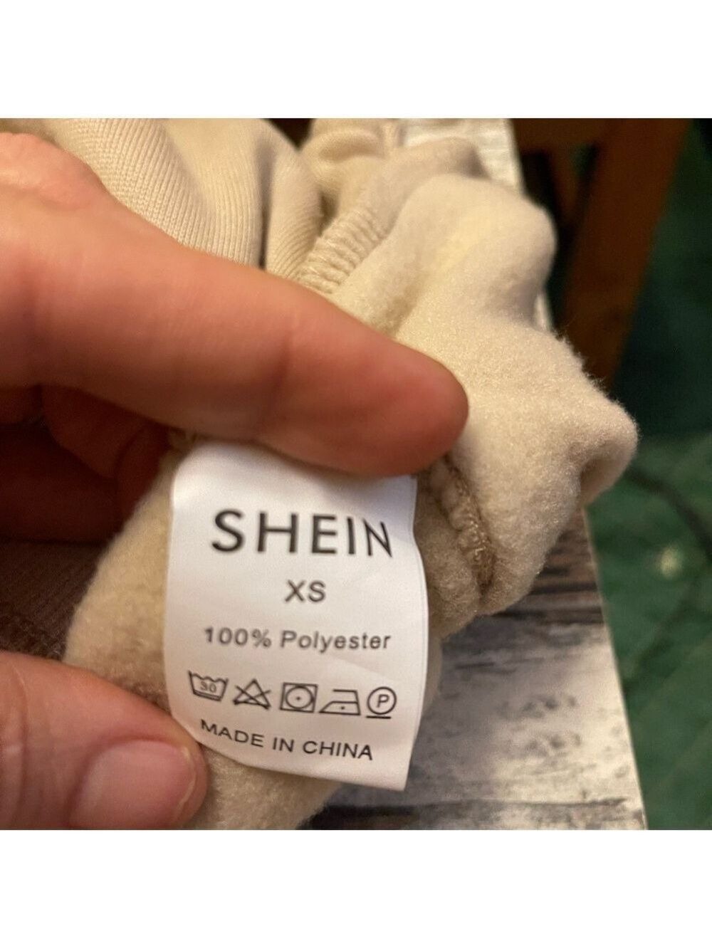 Shein Light Weight Fleece Like Crew Neck Over Lay Top Size XS - Picture 6 of 9